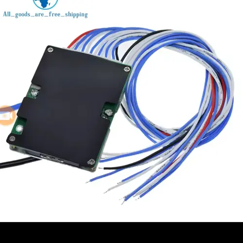 13S BMS 48V 20A Placa de protección PCB de iones de litio con cable de equilibrio y NTC, diez protecciones funcionales, puertos divididos, para batería de iones de litio (13S 48V 20A)'s photo #2