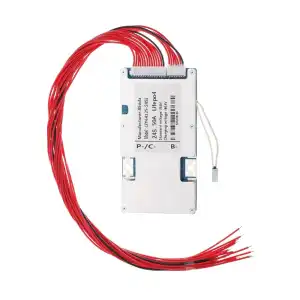 24S BMS 72V 50A Lifepo4 Sistema de gestión de baterías PCB placa de protección con cable de equilibrio y NTC, diez protecciones funcionales, puerto común, para batería Lifepo4 (24S 72V 50A) miniatura 2