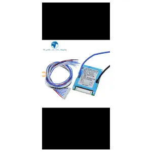 13S BMS 48V 20A Placa de protección PCB de iones de litio con cable de equilibrio y NTC, diez protecciones funcionales, puertos divididos, para batería de iones de litio (13S 48V 20A) miniatura 1