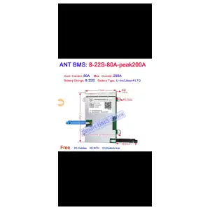 Bms 8 a 22s ant bms inteligente ...apk para el control adecuado de su bateria miniatura 7